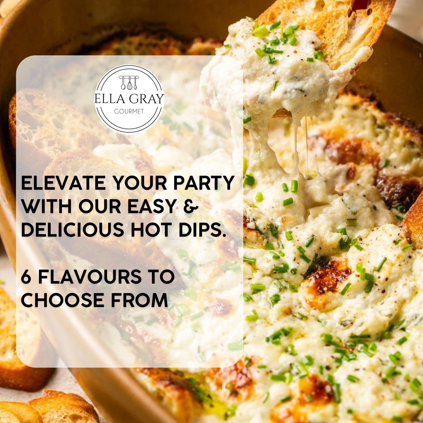 Baked Hot Dip - Cheesy Onion & Garlic