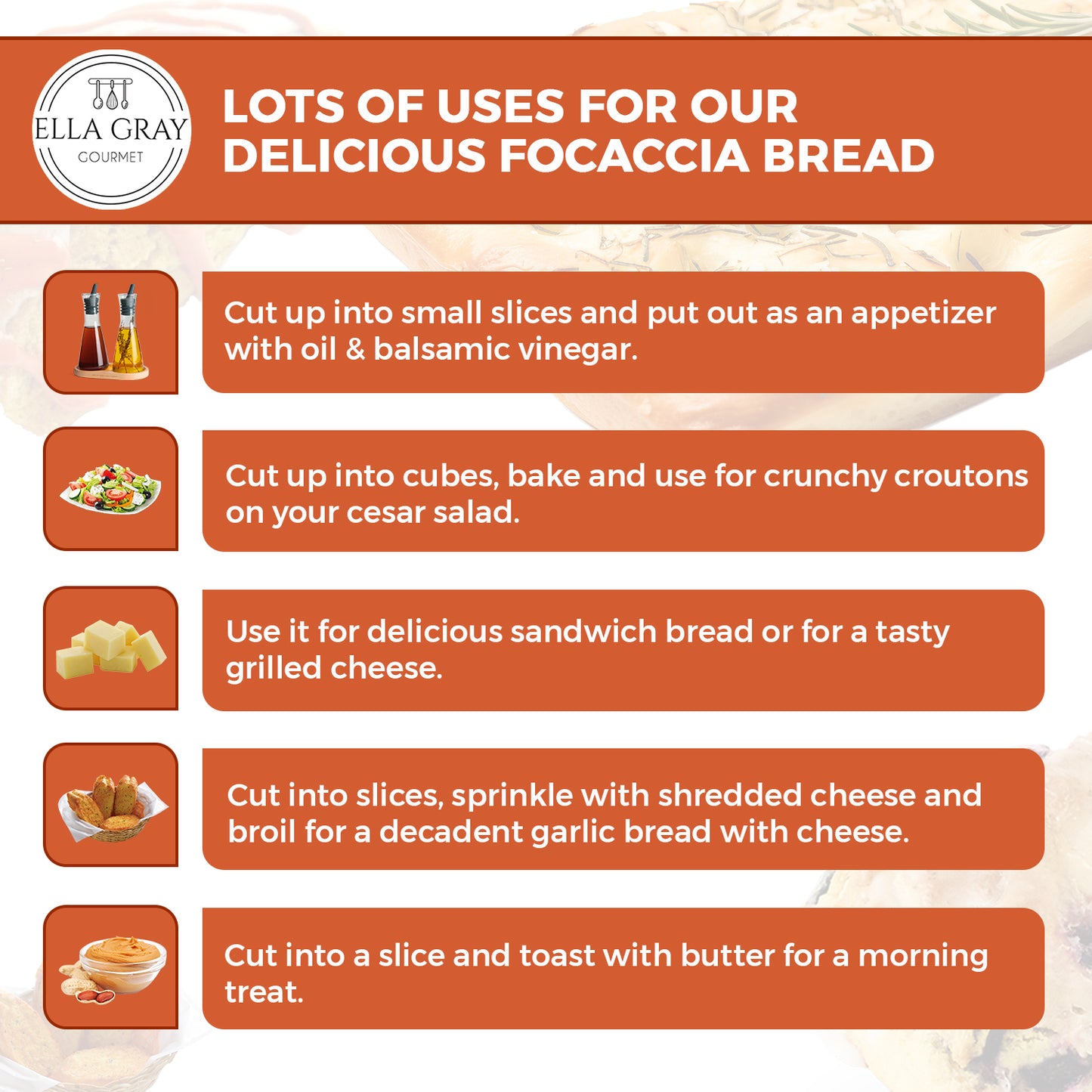 Garlic & Rosemary Focaccia Bread