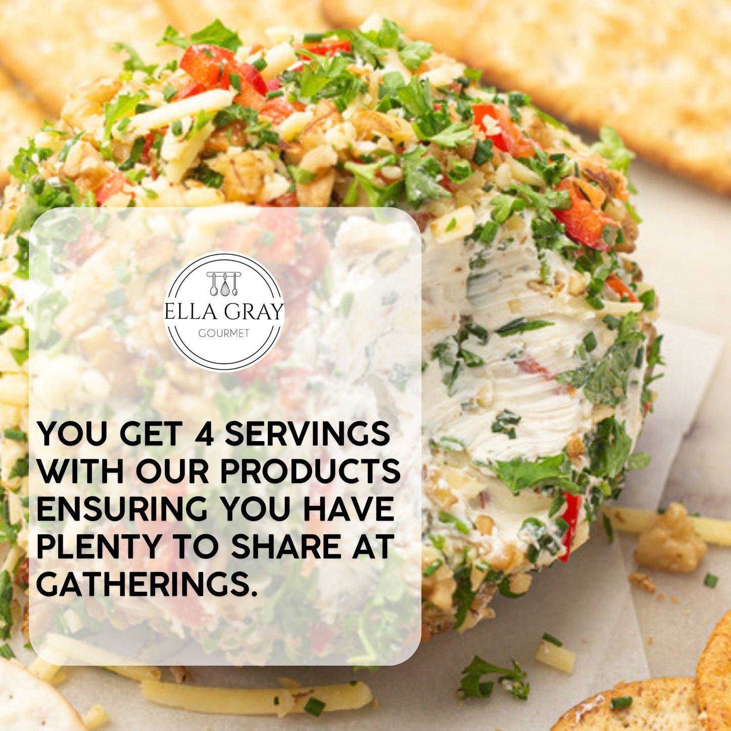 Cheeseball Appetizer - Garden Vegetable