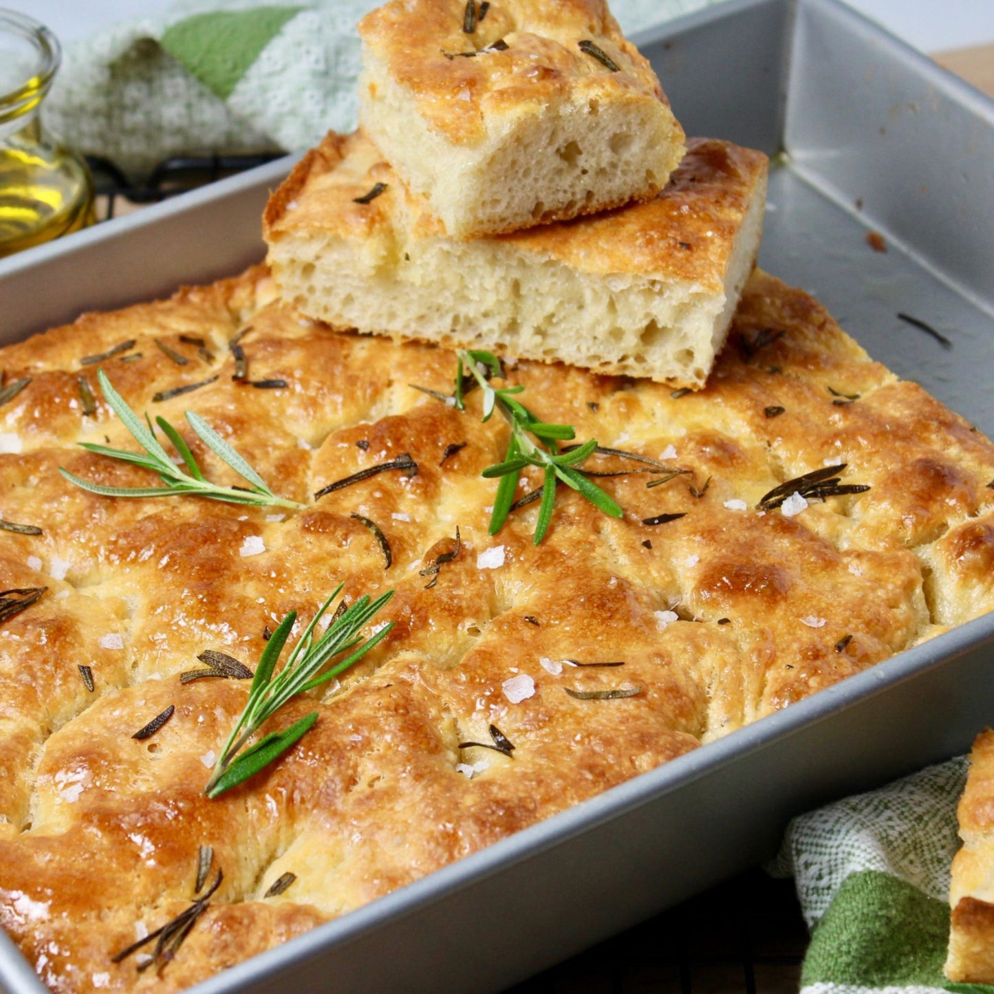 Garlic & Rosemary Focaccia Bread