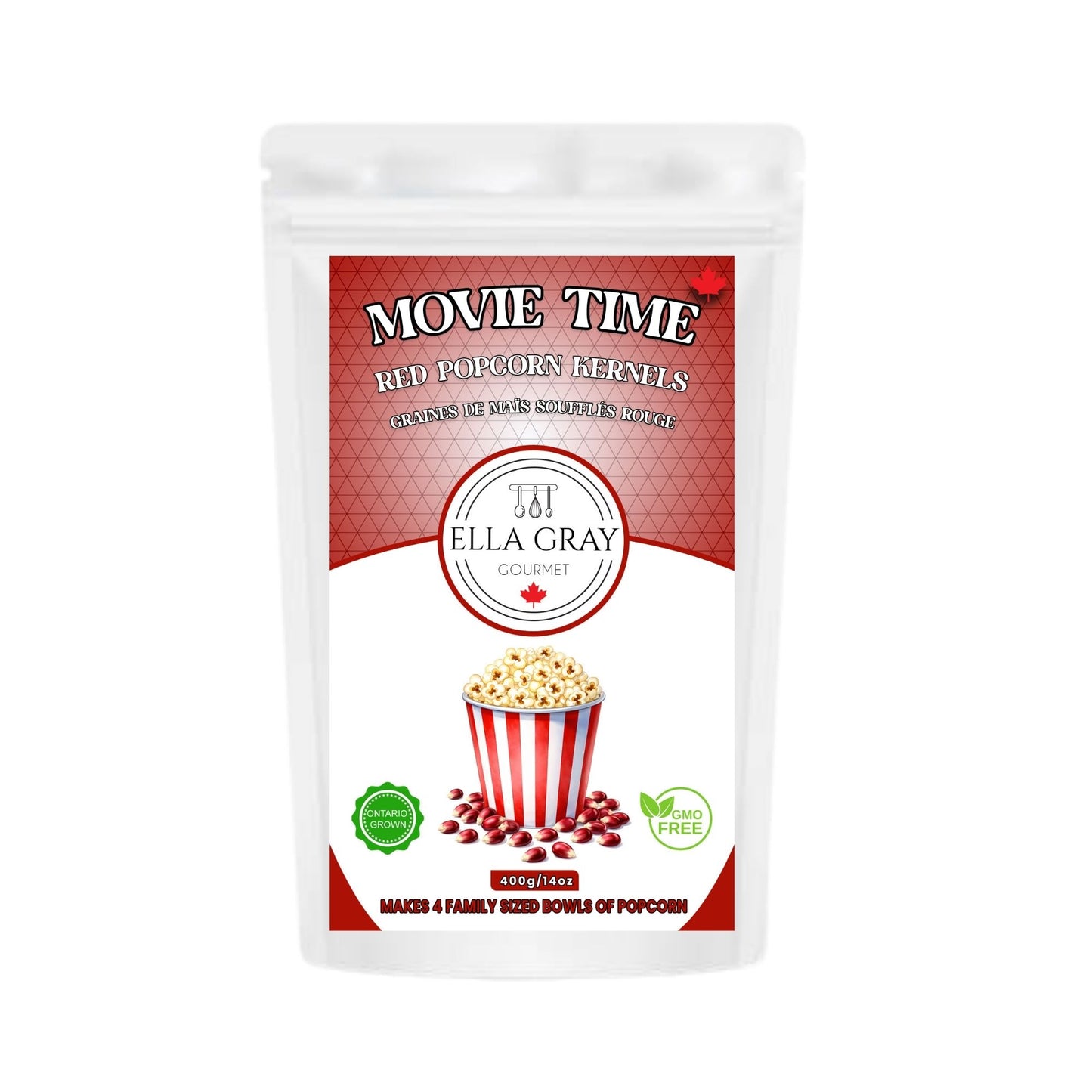Popcorn Kernels - Red GMO FREE